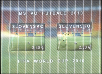 Словакия. 2010. Чемпионат Мира по Футболу (Малый лист. MNH OG)