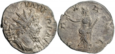 Римская империя. Постум. Антониниан. XF серебро. 268 Трир