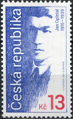 Чехия. 2015. 100-летие Яна Оплетала (Почтовая марка. MNH OG)