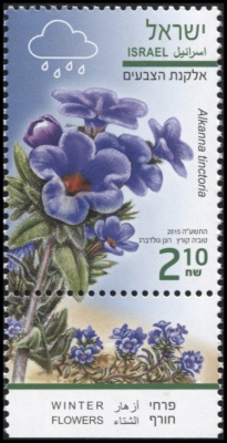 Израиль. 2015. Алканна Красильная (Почтовая марка. MNH OG)