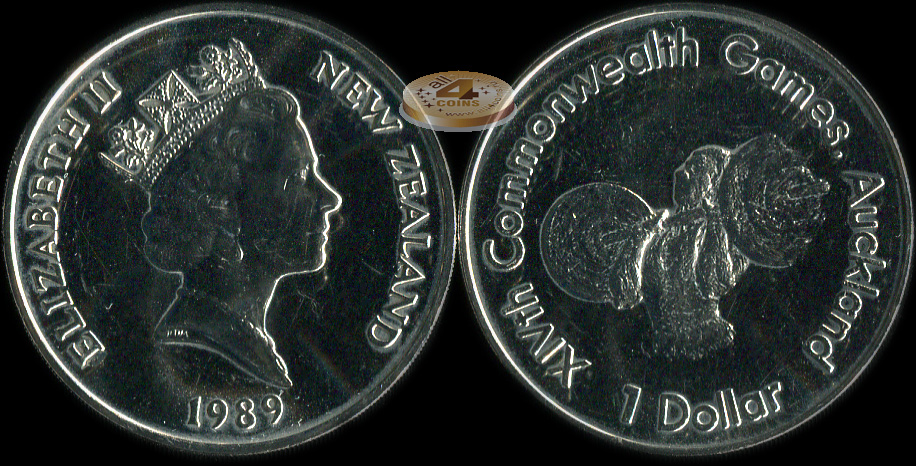 Новая Зеландия. 1 доллар. 1989 (Unc)