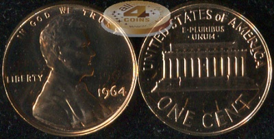 США. 1 цент. 1964 (Proof)