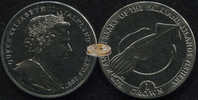 Фолклендские о-ва. 1 крона. 2007 (Unc)