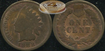 США. 1 цент. 1888 (G)