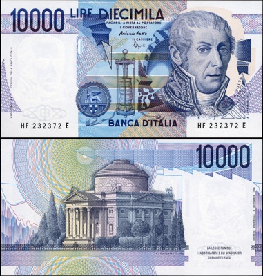 Италия. 10000 лир (Unc) 1984