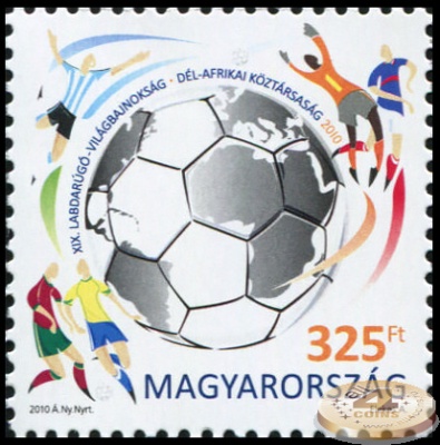 Венгрия. 2010. XIX Чемпионат Мира по футболу в Южной Африке (Почтовая марка. MNH OG)