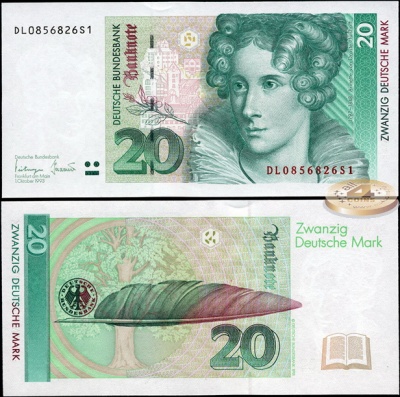 Германия (ФРГ). 20 марок (Unc) 1993