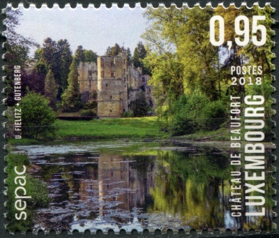 Люксембург. 2018. Замок Бофор (Почтовая марка. MNH OG)
