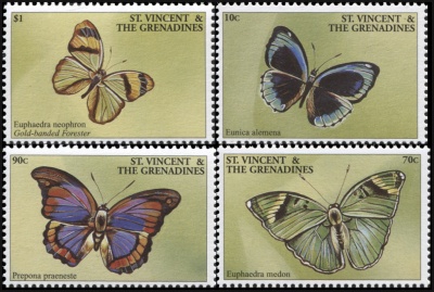 Сент-Винсент и Гренадины. 2001. Бабочки (Серия. MNH OG)