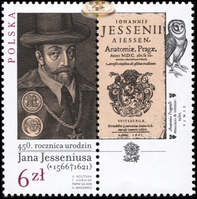 Польша. 2016. 450 лет со дня рождения Яна Ессениуса (Почтовая марка. MNH OG)