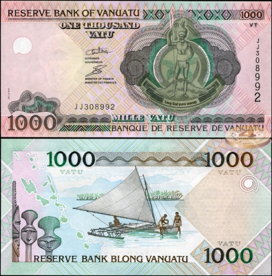 Вануату. 1000 вату (Unc) 2009