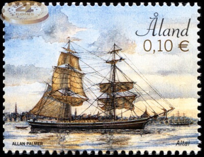 Аландские острова. 2016. Парусный корабль "Алтай" (Почтовая марка. MNH OG)