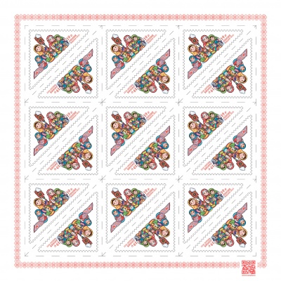 Россия. 2022. Матрёшка (Марочный лист. MNH OG)