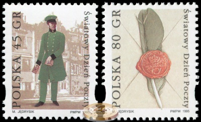 Польша. 1995. Международный День Почты (Серия. MNH OG)