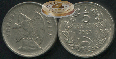 Чили. 5 центаво. 1923 (VF)