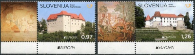 Словения. 2017. Дворцы и замки Словении (Серия Почтовых марок. MNH OG)