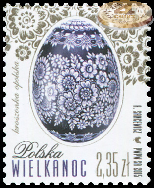 Польша. 2015. Пасхальное яйцо (Почтовая марка. MNH OG)