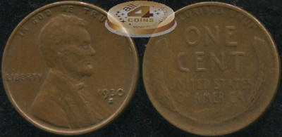 США. 1 цент. 1930.D (XF)