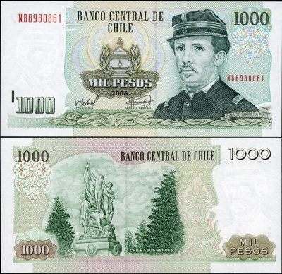 Чили. 1000 песо (Unc) 2006