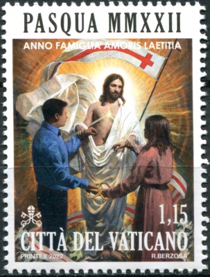 Ватикан. 2022. Пасха (Почтовая марка. MNH OG)