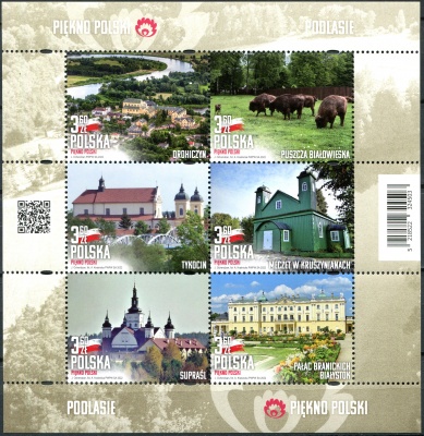 Польша. 2022. Красота Польши (Малый лист. MNH OG)