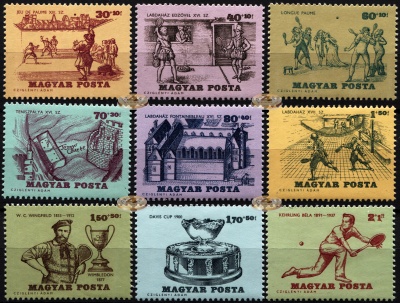 Венгрия. 1965. История Тенниса (Серия. MNH OG)