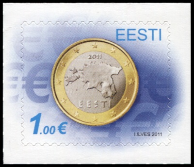 Эстония. 2011. Переход на Евро (Почтовая марка. MNH OG)