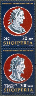 Албания. 2008. Римские императоры иллирийского происхождения (Сцепка. MNH OG)