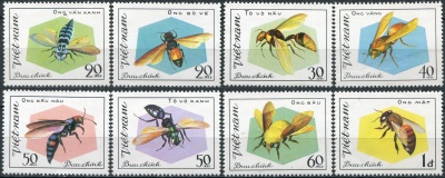 Вьетнам. 1982. Пчелы и осы (Серия. MNH OG)