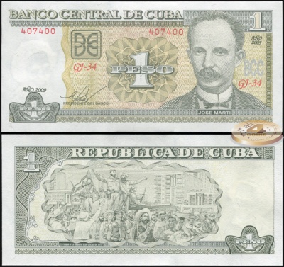 Куба. 1 песо (Unc) 2009
