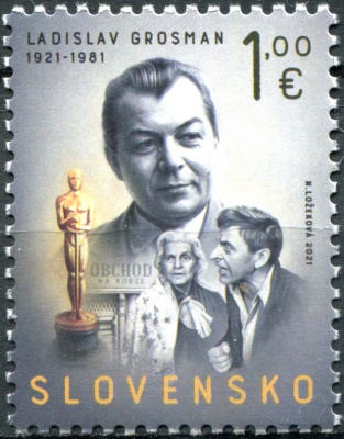 Словакия. 2021. 100-летие со дня рождения Ладислава Гросмана, 1921-1981 (Почтовая марка. MNH OG)