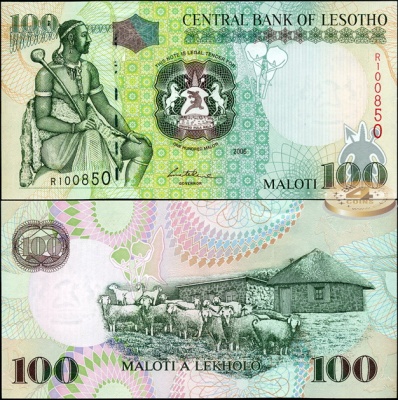 Лесото. 100 малоти (Unc) 2006
