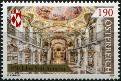 Австрия. 2024. 950-летие аббатства Адмонт (Почтовая марка. MNH OG)
