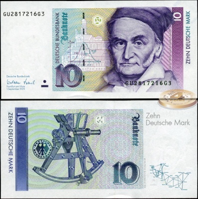 Германия (ФРГ). 10 марок (Unc) 1999