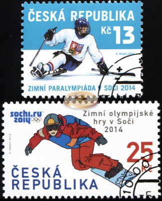Чехия. 2014. XXII Зимняя Олимпиада и Паралимпиада. Сочи 2014 (Серия. CTO Гашеная)