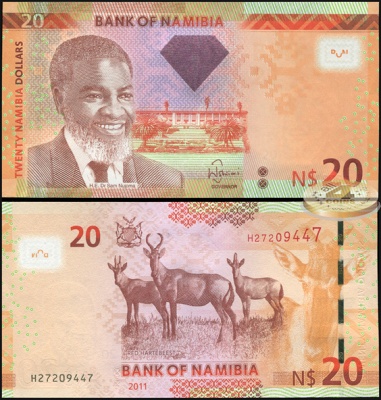 Намибия. 20 долларов (Unc) 2011