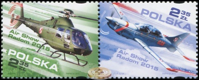 Польша. 2015. Авиашоу Радом 2015 (Сцепка. MNH OG)