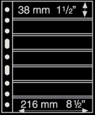 Черный лист Grande на 7 ячеек [1 шт] (Leuchtturm)