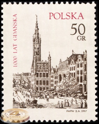Польша. 1997. 1000 лет Гданську (Почтовая марка. MNH OG)