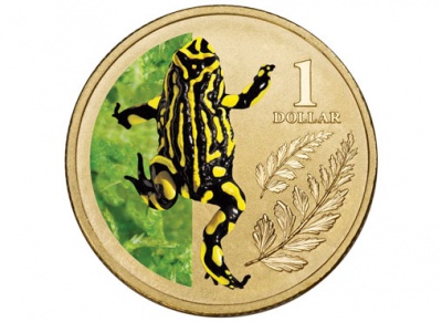 Австралия. 1 доллар. 2012 (Unc. Эмаль. Карточка)