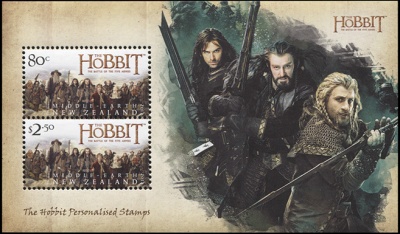 Новая Зеландия. 2015. Хоббит. Персонализированные марки (Блок. MNH OG)