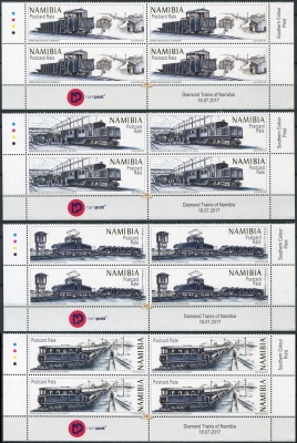 Намибия. 2017. Алмазные поезда Намибии (Серия Контрольных Блоков. MNH OG)