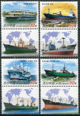 КНДР. 2013. Корабли (II) (Серия Почтовых марок. MNH OG)