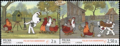 Польша. 2016. Польские мультфильмы (Сцепка. MNH OG)