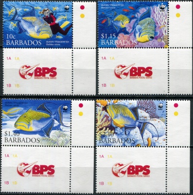Барбадос. 2006. Королевский спинорог (Серия. MNH OG)