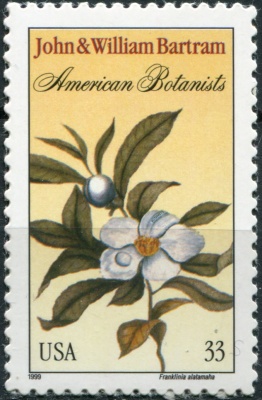 США. 1999. Джон и Уильям Бартрам, ботаники (Почтовая марка. MNH OG)
