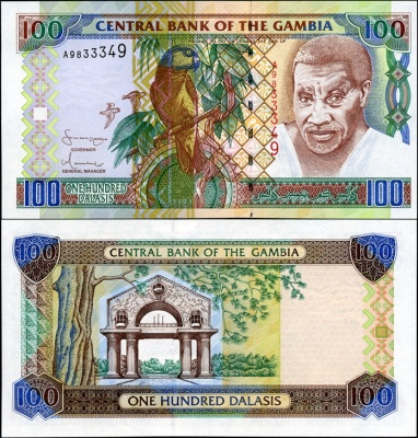 Гамбия. 100 даласи (Unc) 2001