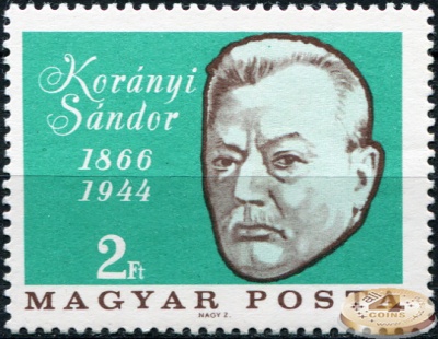 Венгрия. 1966. 100 лет со дня рождения Шандора фон Корания [1866-1944] (Почтовая марка. MNH OG)