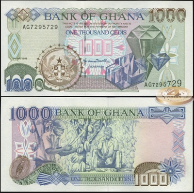 Гана. 1000 седи (Unc) 1998