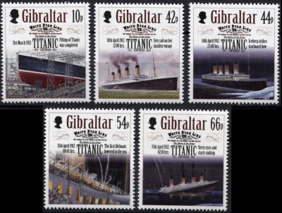 Гибралтар. 2012. 100-летие Титаника 1912-2012 (Серия. MNH OG)